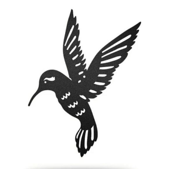 Metal Hummingbird Wall Decor - Teal - Picture 3 of 12